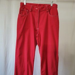 LL Bean Red Jeans